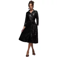 Women's shirt dress Goddiva Sequin Skater