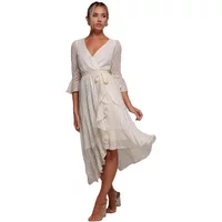 Wrap dress for women Goddiva Geo