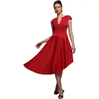 Asymmetrical Skater Dress Women Goddiva