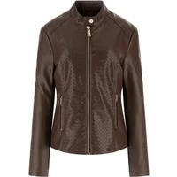 Leather jacket woman Guess Claudine Biker