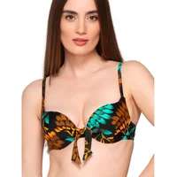 Women's push-up bikini top Luna Emerald