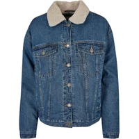 Denim jacket with oversized sherpa collar Urban Classics GT