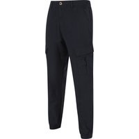 Trousers Idas Linen Cotton Comfort Fit Elasticated Waist Cargo Trousers in Sky Captain Navy
