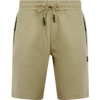 Jogger Shorts Tarou Brushback Fleece Jogger Shorts with Zip Pockets in Trench Coat