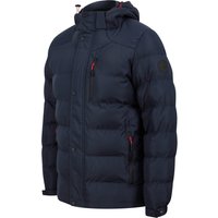 Coats Jackets Yorkshire Quilted Puffer Coat with Hood In Sky Captain Navy