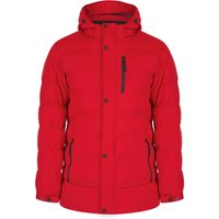 Coats Jackets Yorkshire Quilted Puffer Coat with Hood in Barados Cherry