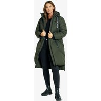 Coats Jackets Newby Hooded Longline Quilted Puffer Coat in Khaki - Saint & Sinner