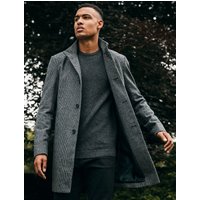 Coats Jackets Libertas Wool Blend Coat in Dogtooth