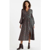 Louche Minna Mushroom Magic Print V Neck Midi Dress