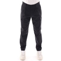 Boss Relaxed-fit cargo trousers in Italian fabric - Dark Blue