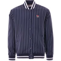 Fila Vintage Lakeland Stripe Bomber Jacket - Peacoat