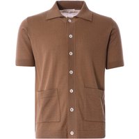 Far Afield Velzy Short Sleeve Cardigan - Brown