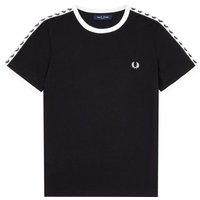 Fred Perry Womens Tape Ringer Tee - Black Dress Size