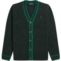 Fred Perry Alpaca Blend Cardigan - Night Green