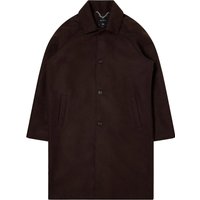 Edwin Mac Wool Coat - Dark Brown