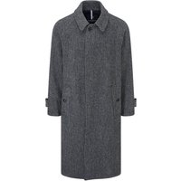 Gloverall Harris Tweed Coat - Charcoal