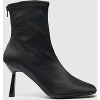 schuh Women's Beatrix Socks Heeled Boots in Black, Fabric, Size: