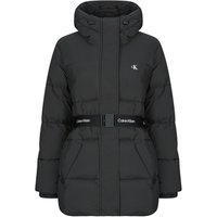 Calvin Klein Jeans BELTED MIDWEIGHT PUFFER women's Jacket in Black