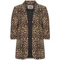 Only ONLELLY LIFE BLAZER AOP women's Jacket in Brown