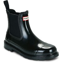 Hunter CHELSEA COMMANDO GLOSS BOOT women's Wellington Boots in Black