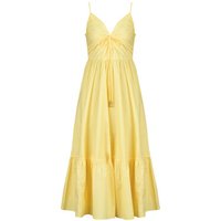 MICHAEL Michael Kors POPLIN MIDI DRESS women's Dress in Yellow