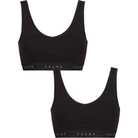 Women's Pack Falke Daily Comfort Cotton Bralette Black