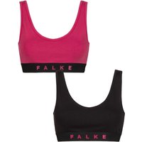 Women's Pack Falke Daily Comfort Cotton Bralette Pink and Black