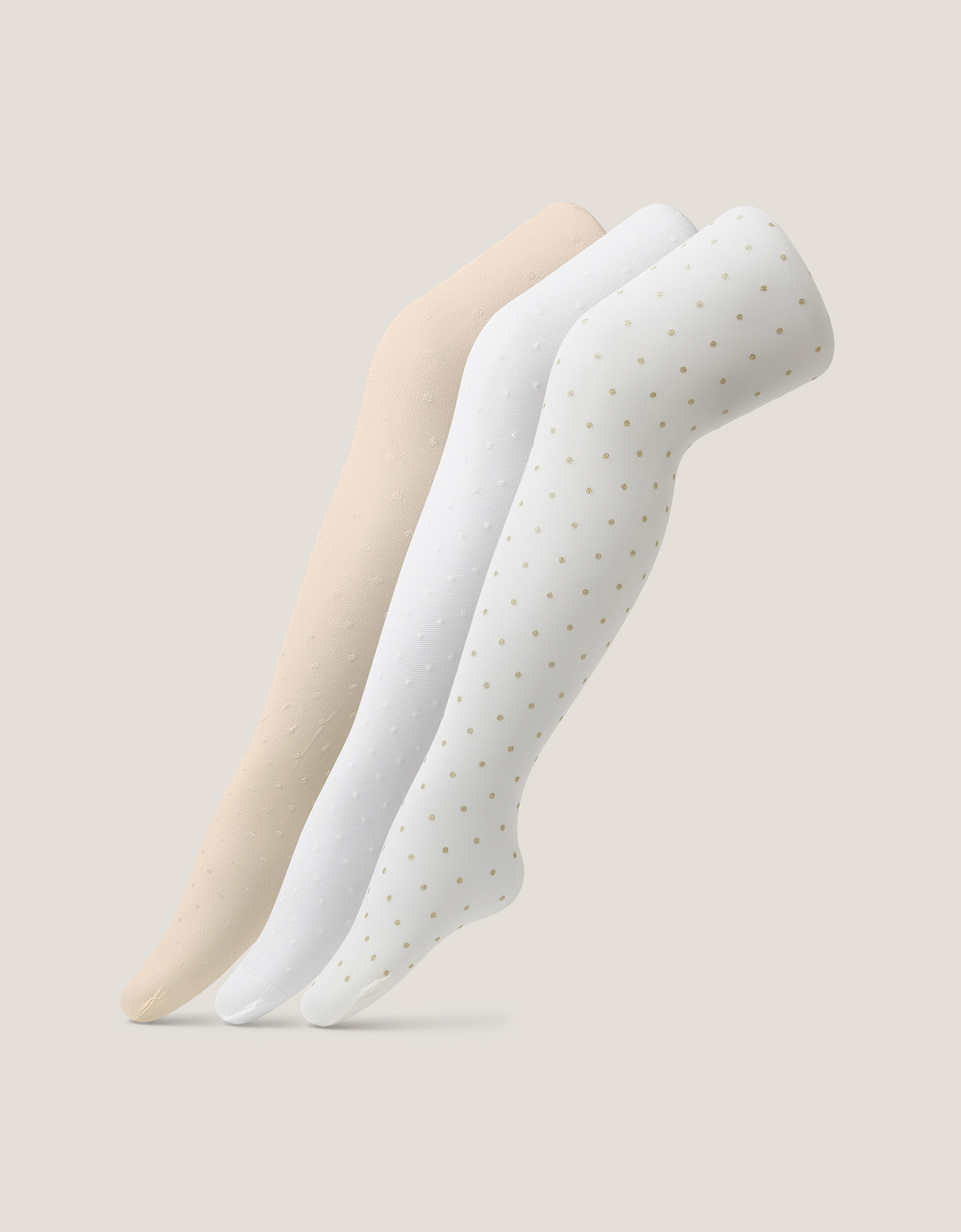-Pack Glitter Spot Tights Multi