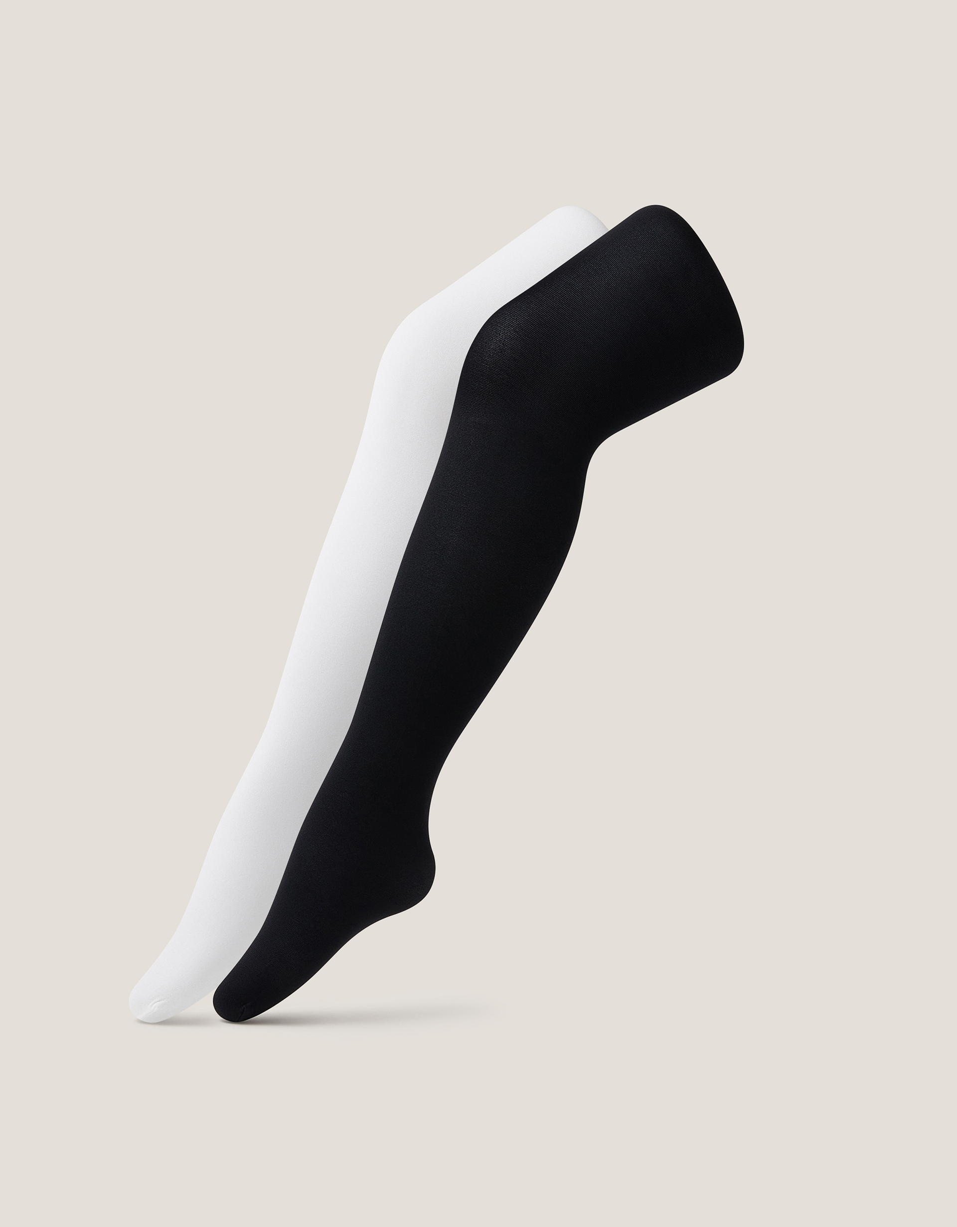 -Pack Plain Tights Black