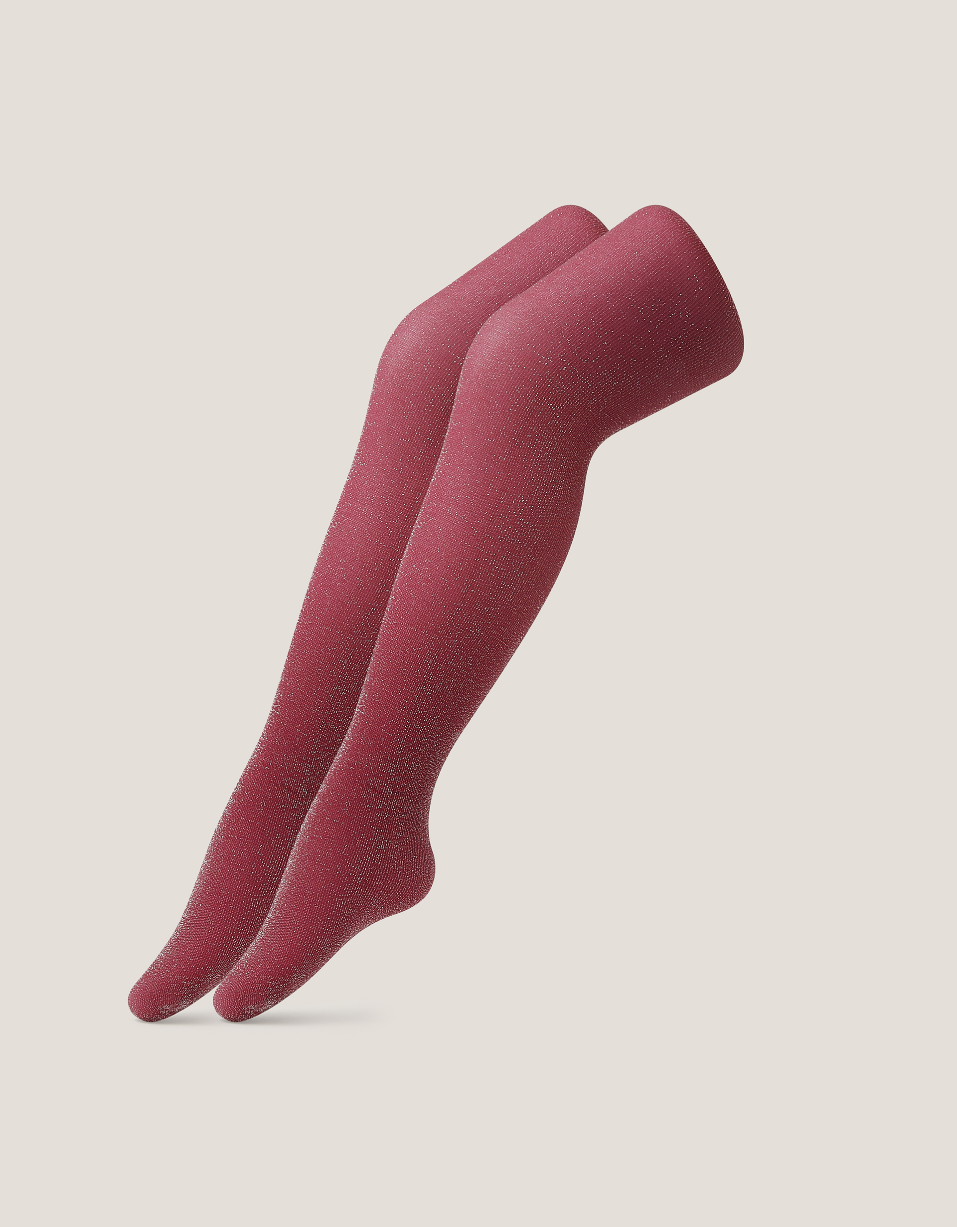 -Pack Glitter Tights Red
