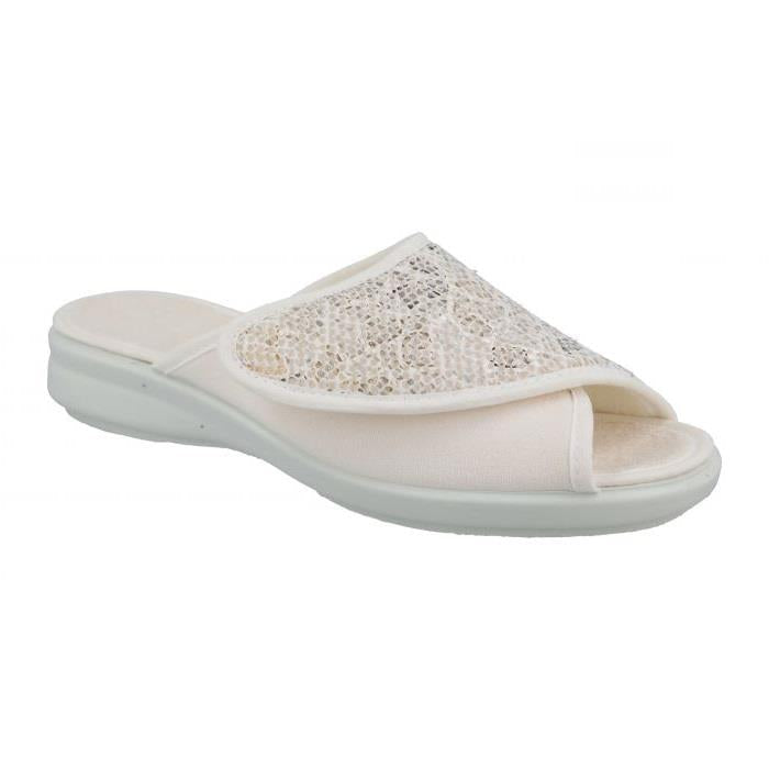 Women's Wide Fit DB Tasha Mule Shoes, White V E - E