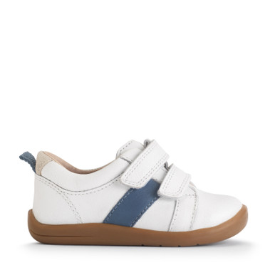 Styler, White leather casual rip-tape first walking shoes