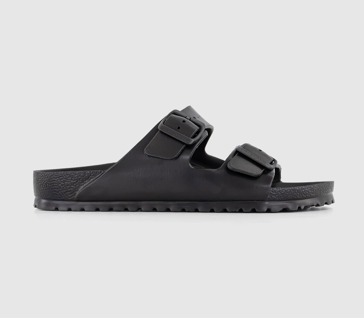 Birkenstock Mens Black Arizona Two Strap Sandals M Eva, .