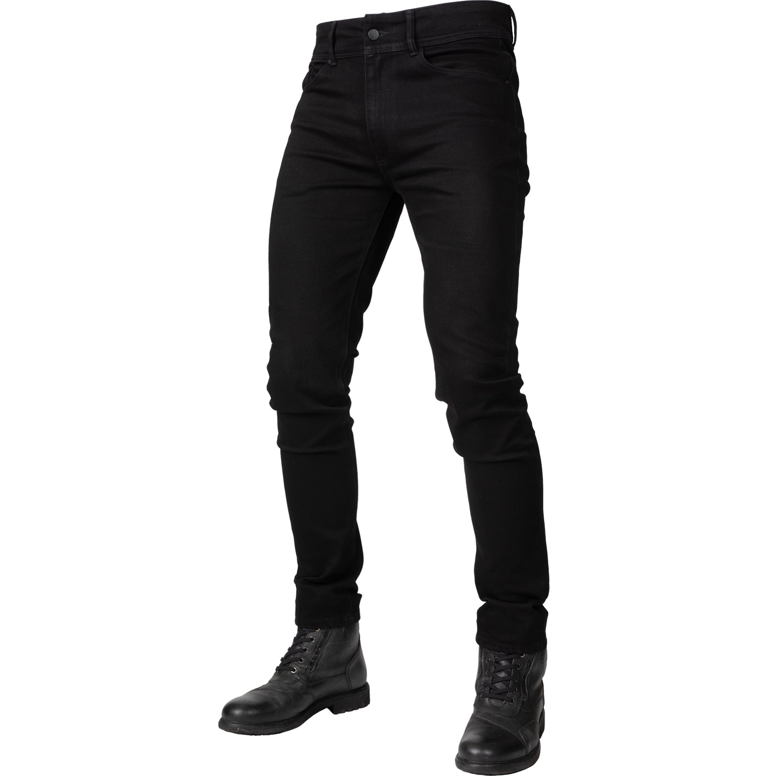 Bull-It Zero AA Approved Skinny Fit Black Motorcycle Jeans - Black " |