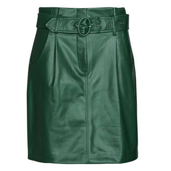 Vila VICHOOSY HW COATED SKIRT women's Short skirts in Green