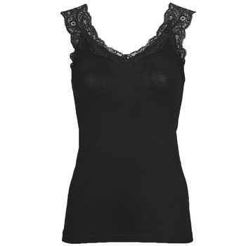 Pieces PCBARBERA LACE TOP women's Vest top in Black