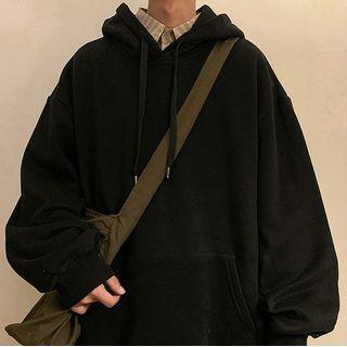 Plain Oversized Hoodie Black