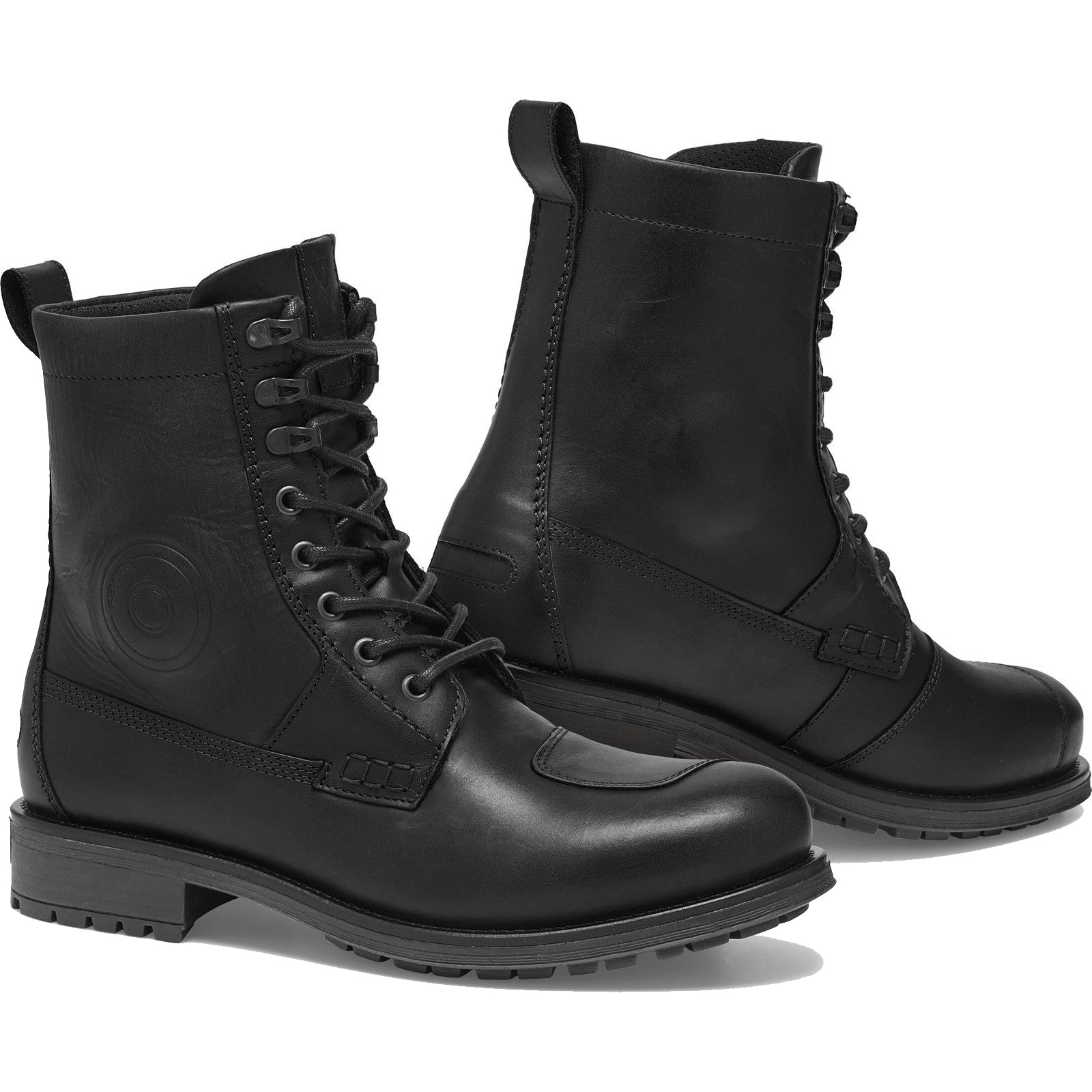 Rev It Portland Leather Motorcycle Shoes - Black . |