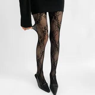 Lace Tights Black