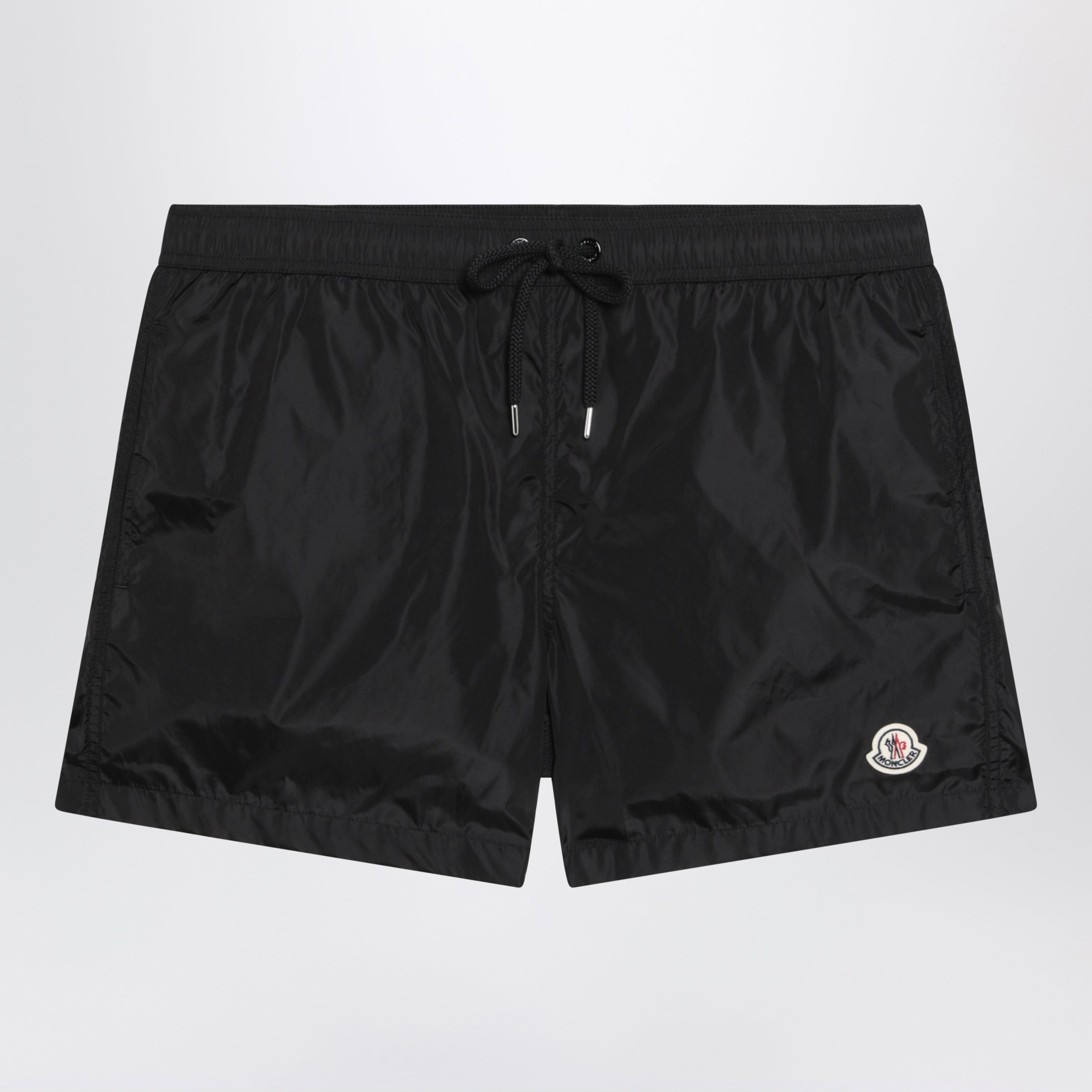 Black swimsuit with logo patch