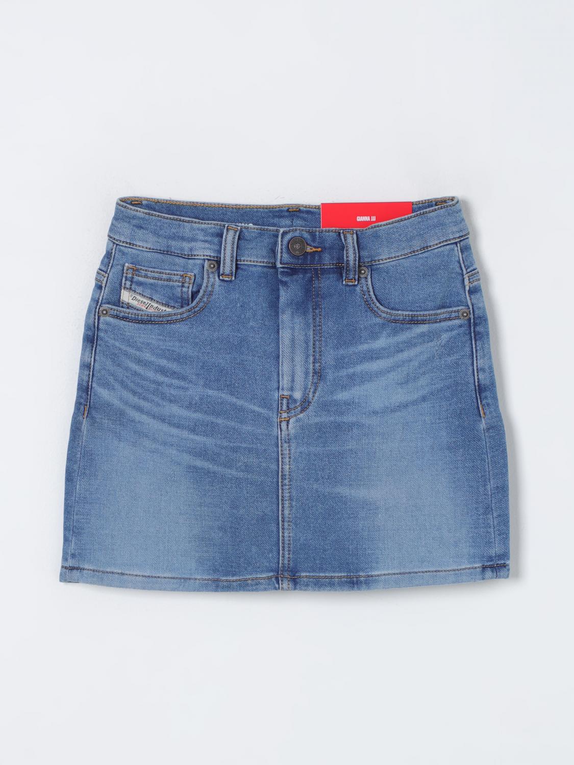 DIESEL Skirt Kids color Denim