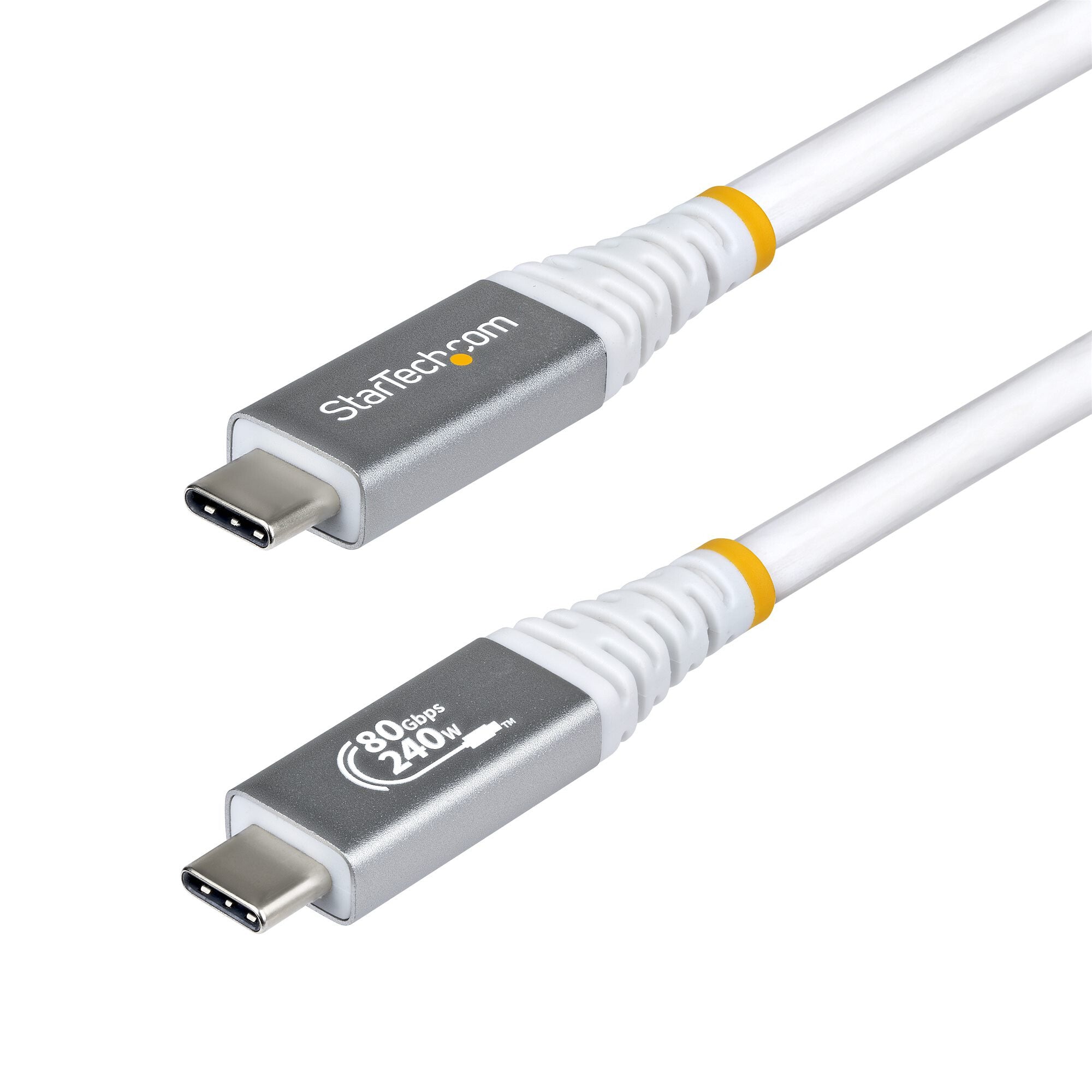 StarTech.com .ft B Cable, Gbps, B-IF Certified B-C Cable, W PD, K HzK Hz DP. DP, TPE Jacket, - White B-C Cord
