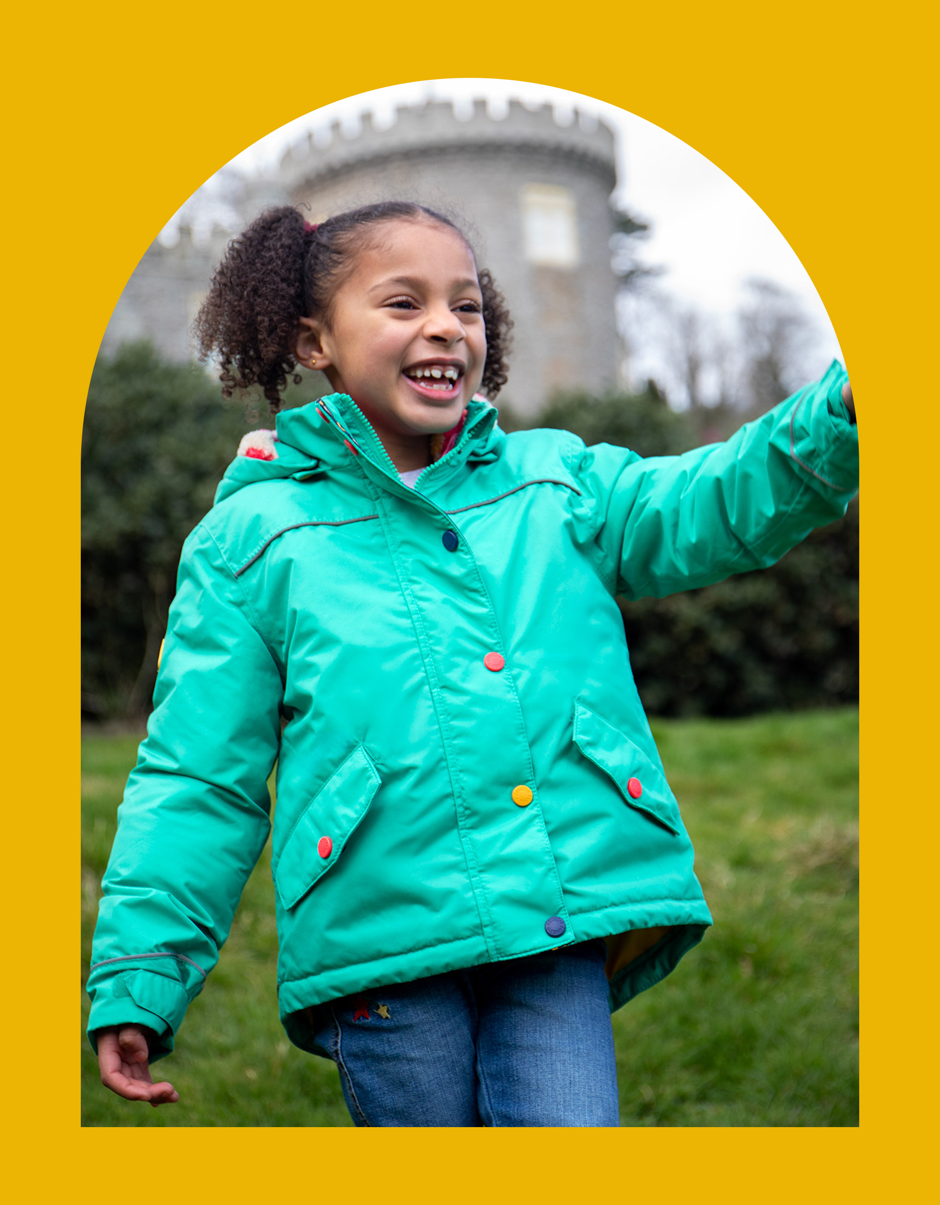 Frugi Rambler -in- Raincoat Green