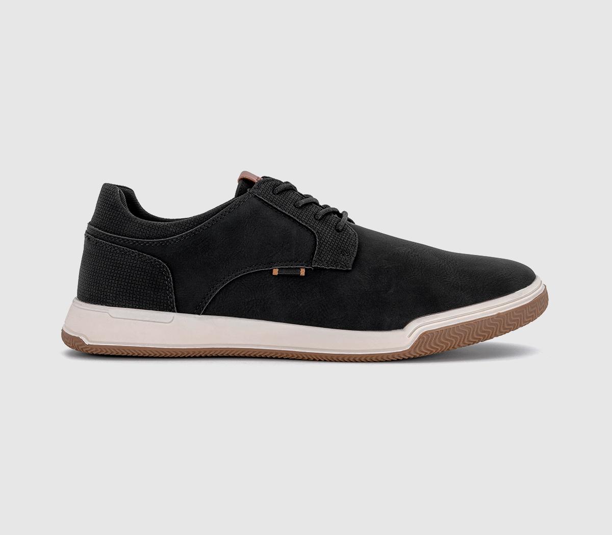 OFFICE Mens Claude Hybrid Wedge Laceup Shoes Black