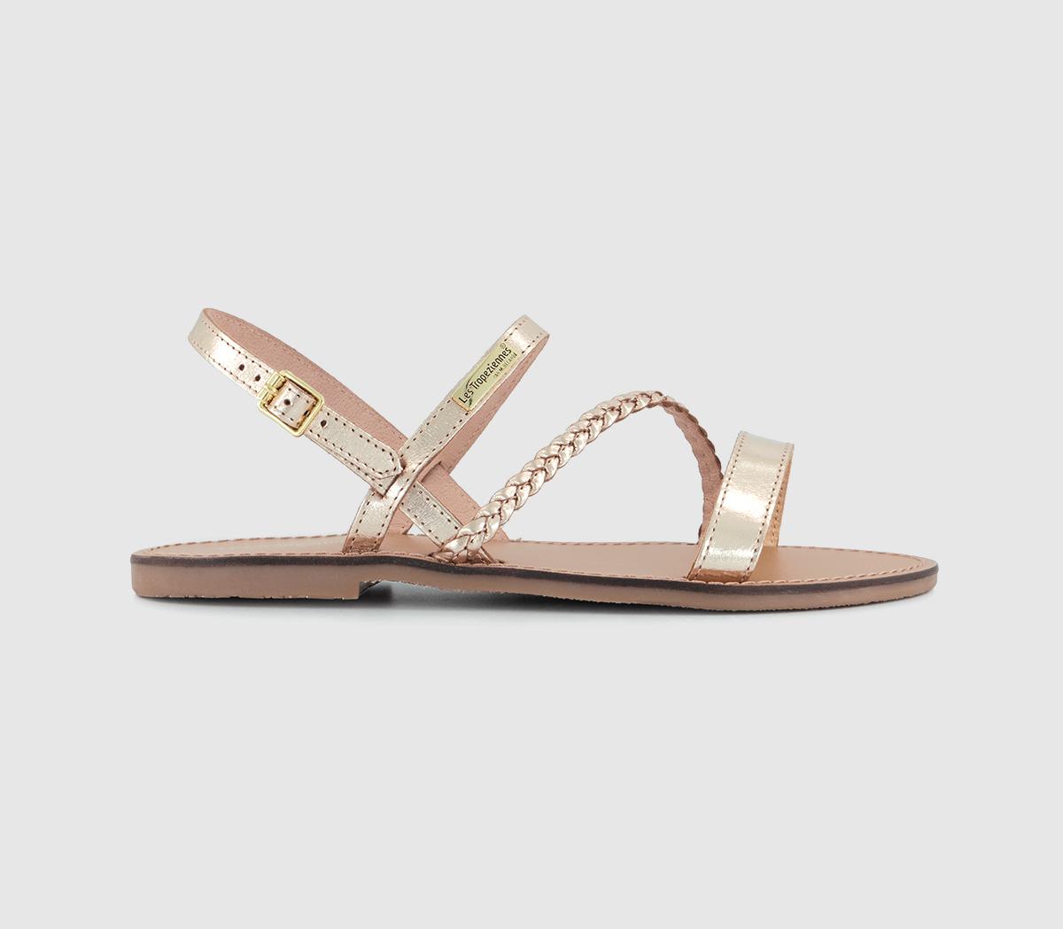 Les Tropeziennes Womens Batresse Sandals Gold Multi, .