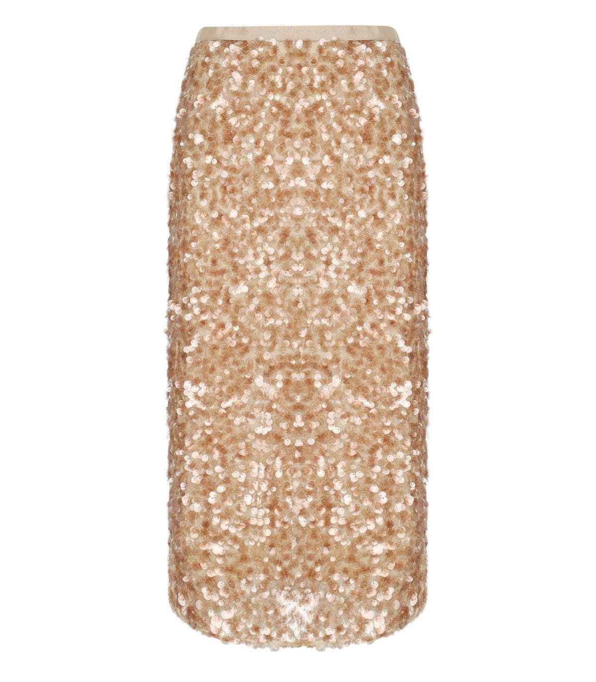 MAX MARA WEEKEND OCCHIO BEIGE MIDI SKIRT