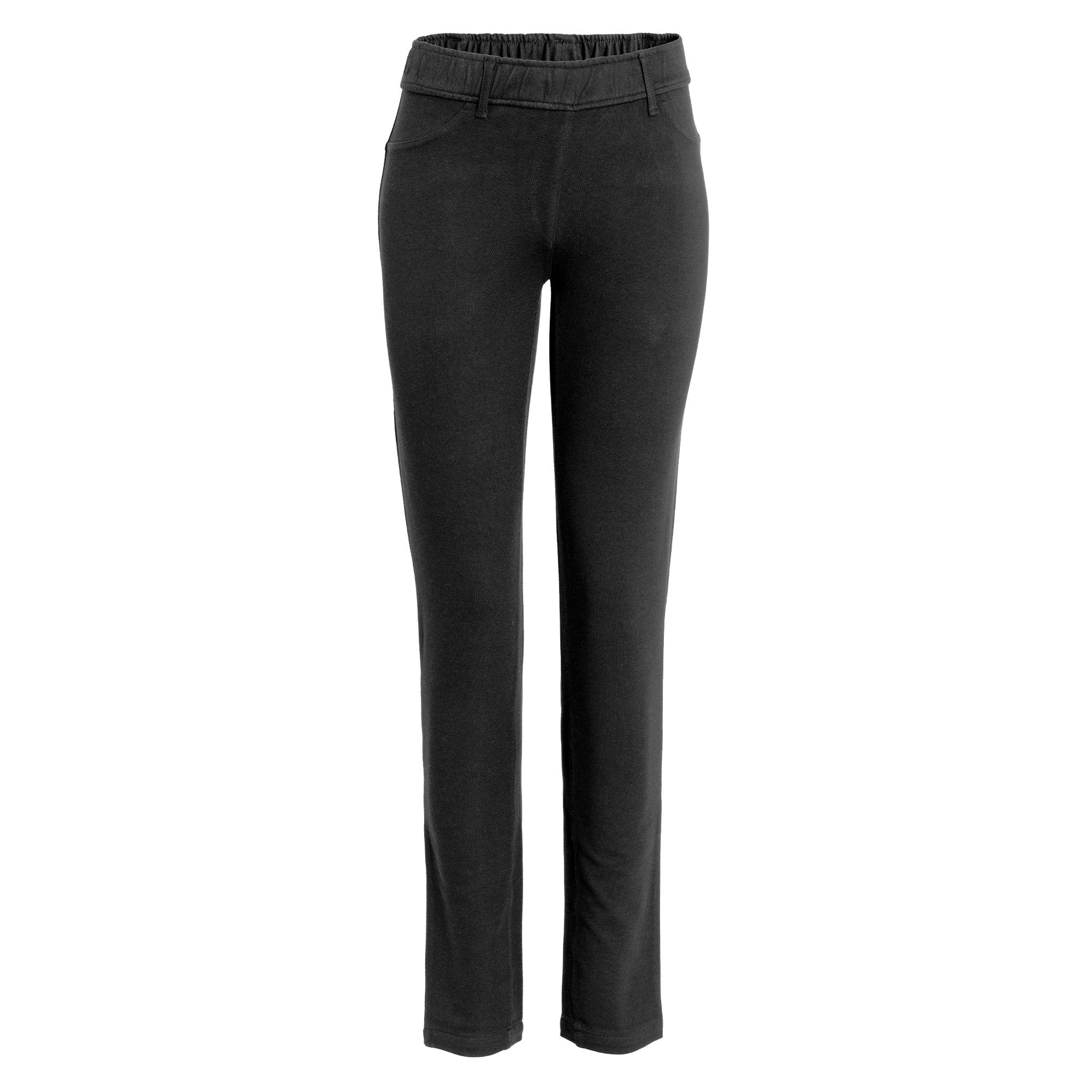 Organic Cotton TrouserLeggings: Womens - L Black