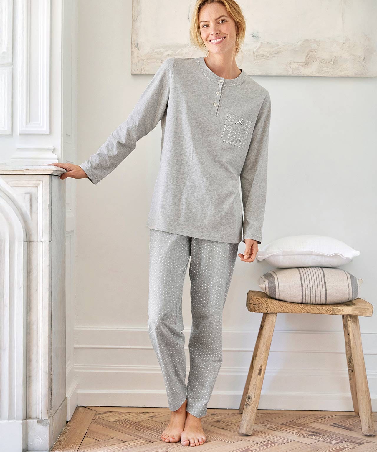 Damart Pull-on Cotton Pyjamas