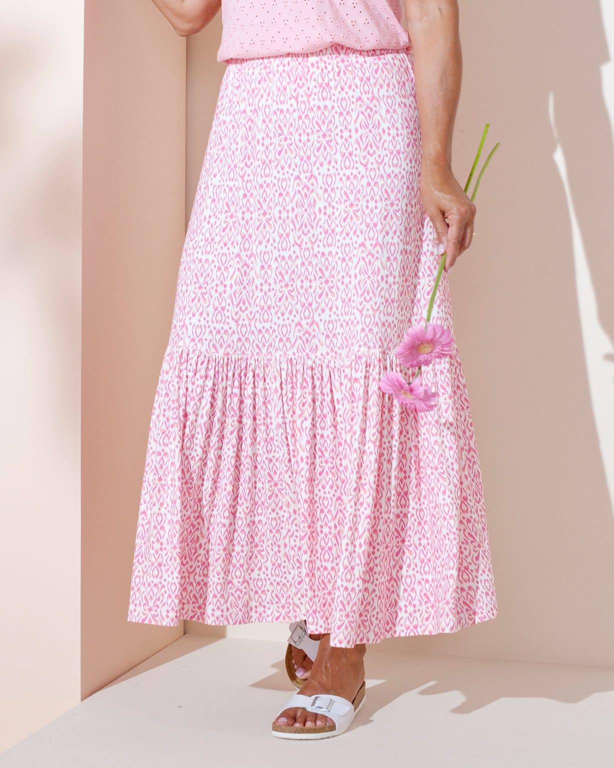 Damart Printed Jersey Skirt