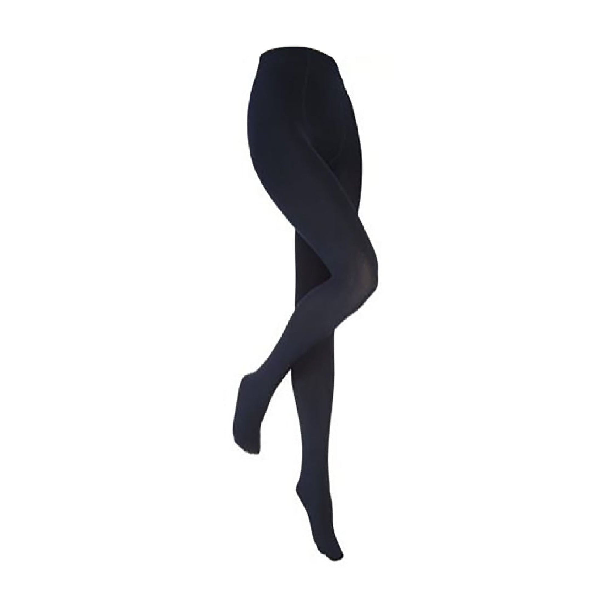 Ladies Thick Winter Warm Fleece Lined Thermal Tights - Medium Navy